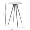 Table de bar ronde scandinave bois L60 cm NORDECO