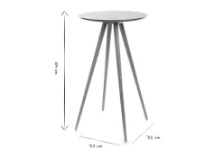Table de bar ronde scandinave bois L60 cm NORDECO
