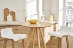 Table de bar ronde scandinave bois L60 cm NORDECO
