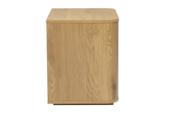 Table de chevet avec rangements 2 tiroirs finition bois clair chêne NEGAN