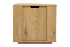 Table de chevet avec rangements 2 tiroirs finition bois clair chêne NEGAN