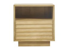 Table de chevet avec tiroir en bois manguier massif MATCHA