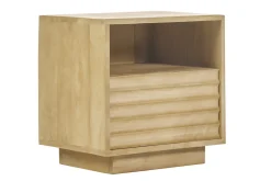 Table de chevet avec tiroir en bois manguier massif MATCHA