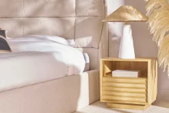 Table de chevet avec tiroir en bois manguier massif MATCHA
