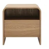 Table de chevet avec tiroir en bois clair frêne KYLIA