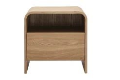 Table de chevet avec tiroir en bois clair frêne KYLIA