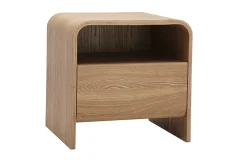 Table de chevet avec tiroir en bois clair frêne KYLIA