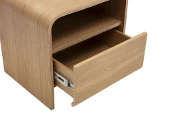 Table de chevet avec tiroir en bois clair frêne KYLIA
