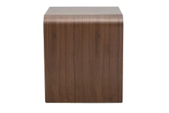 Table de chevet avec tiroir en bois foncé noyer KYLIA