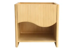 Table de chevet avec tiroir en bois manguier massif NEREA