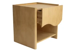 Table de chevet avec tiroir en bois manguier massif NEREA