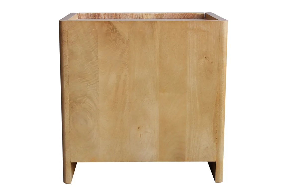 Table de chevet avec tiroir en bois manguier massif NEREA