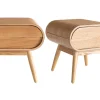 Table de chevet avec tiroir vintage bois clair (lot de 2) BJORG