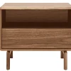 Table de chevet bois foncé noyer SUVA