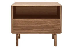 Table de chevet bois foncé noyer SUVA