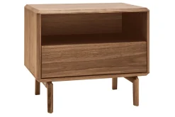 Table de chevet bois foncé noyer SUVA