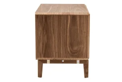 Table de chevet bois foncé noyer SUVA