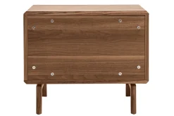 Table de chevet bois foncé noyer SUVA