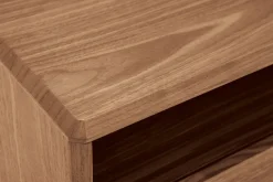 Table de chevet bois foncé noyer SUVA