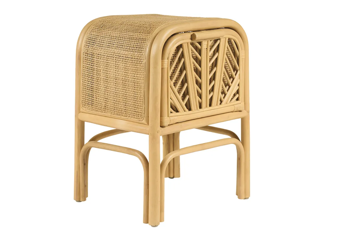 Table de chevet en rotin GALON