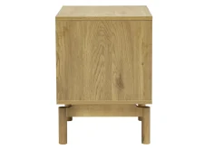 Table de chevet finition bois chêne 2 tiroirs YSEULT