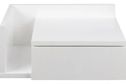 Table de chevet murale blanche avec tiroir NASTY