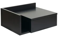 Table de chevet murale noire avec tiroir NASTY