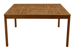 Table de jardin carrée en bois massif L147 cm AKIS