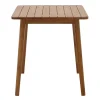 Table de jardin carrée en bois massif L70 cm ADELIE