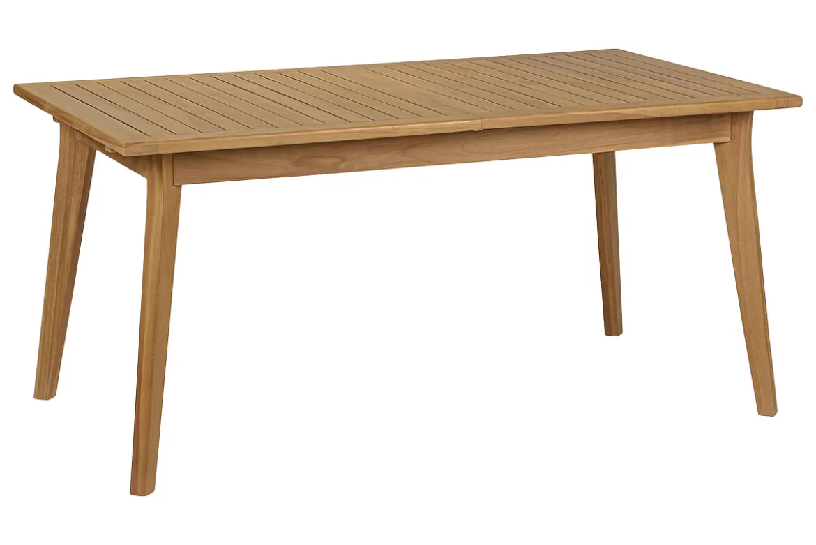 Table de jardin extensible en bois teck massif L160-210 cm LOMBOK