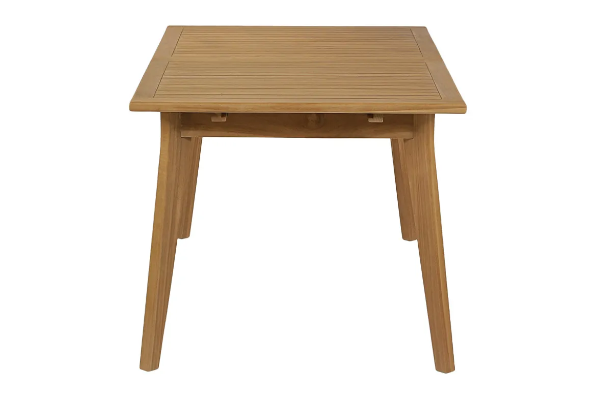 Table de jardin extensible en bois teck massif L160-210 cm LOMBOK