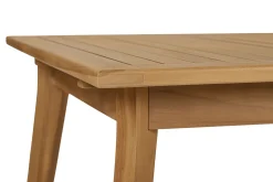 Table de jardin extensible en bois teck massif L160-210 cm LOMBOK
