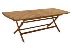 Table de jardin extensible rallonges intégrées en bois massif L180-240 cm CANOPEE