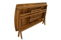 Table de jardin extensible rallonges intégrées en bois massif L180-240 cm CANOPEE