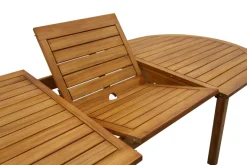 Table de jardin extensible rallonges intégrées en bois massif L160-210 cm MAYEL