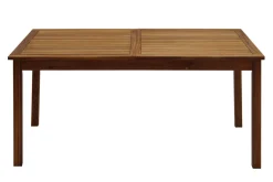 Table de jardin extensible rallonges intégrées en bois massif L160-210 cm MAYEL