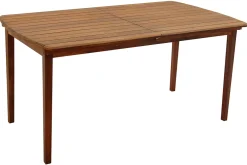 Table de jardin extensible rectangulaire en bois massif L160-210 cm CANOPEE