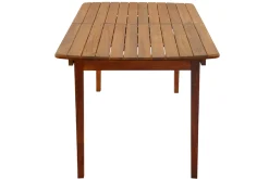 Table de jardin extensible rectangulaire en bois massif L160-210 cm CANOPEE
