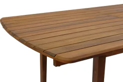 Table de jardin extensible rectangulaire en bois massif L160-210 cm CANOPEE