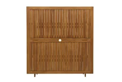 Table de jardin pliante carrée en bois massif L140 cm SANTIAGO