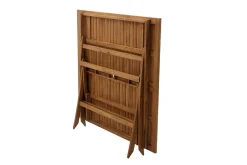 Table de jardin pliante carrée en bois massif L140 cm SANTIAGO