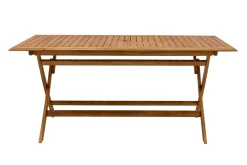 Table de jardin pliante rectangulaire en bois massif L170 cm SANTIAGO