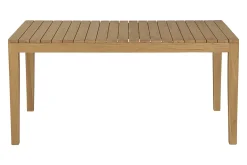 Table de jardin rectangulaire en bois teck massif L160 cm UBUD