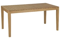 Table de jardin rectangulaire en bois teck massif L160 cm UBUD