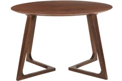 Table design ronde en bois massif L115 cm BANDOL