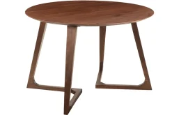 Table design ronde en bois massif L115 cm BANDOL