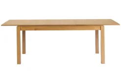 Table extensible avec rallonges intégrées en bois clair chêne L170-230 cm SYLVA