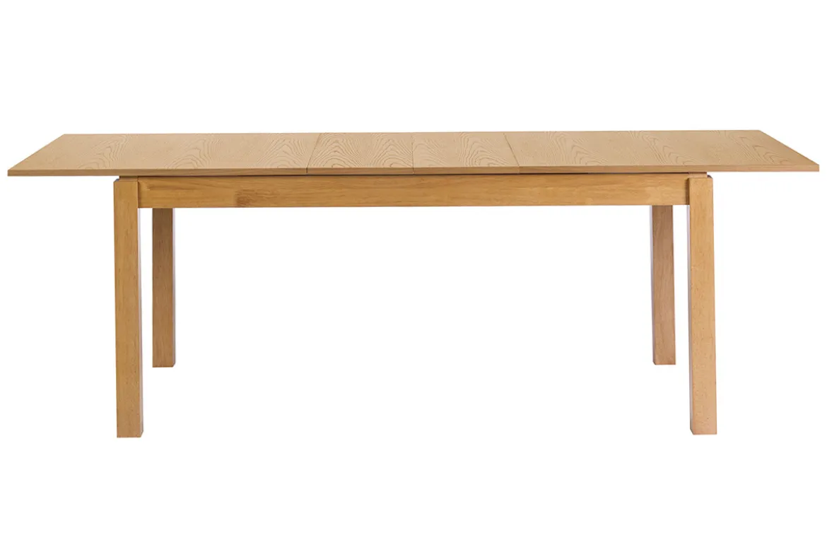 Table extensible avec rallonges intégrées en bois clair chêne L170-230 cm SYLVA