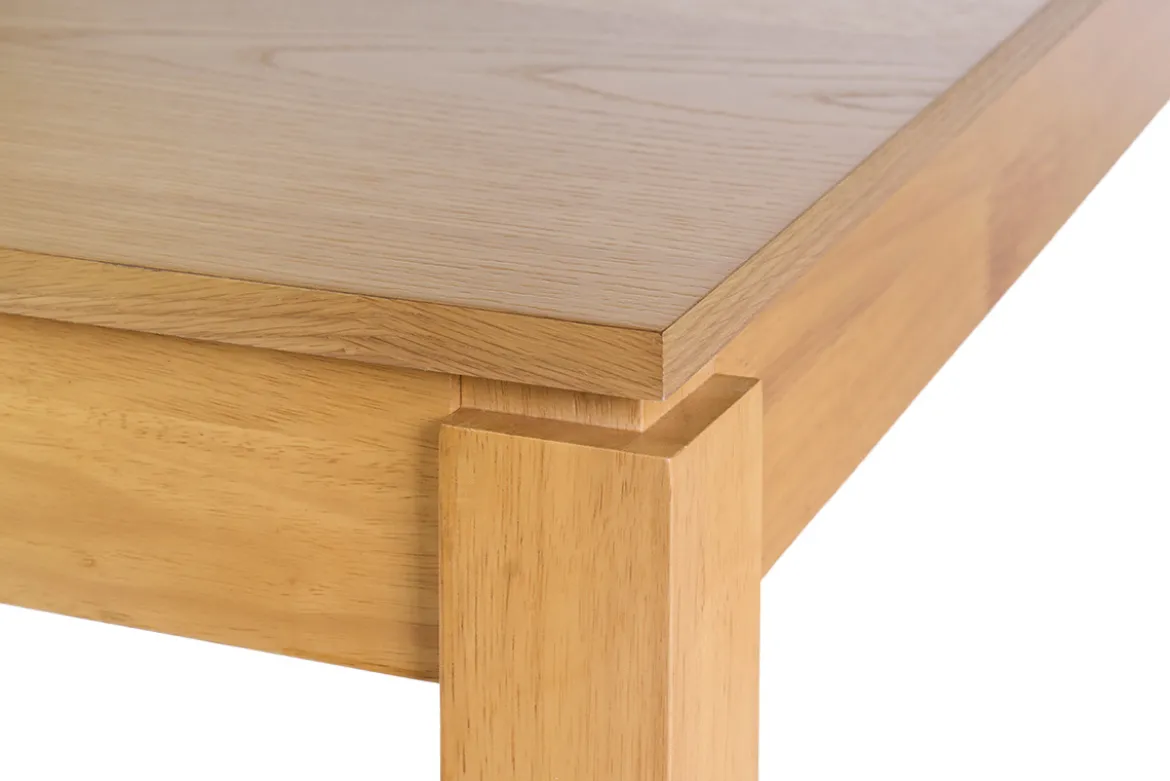 Table extensible avec rallonges intégrées en bois clair chêne L170-230 cm SYLVA