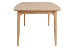 Table extensible rallonges intégrées rectangulaire en bois clair L180-230 cm FIFTIES